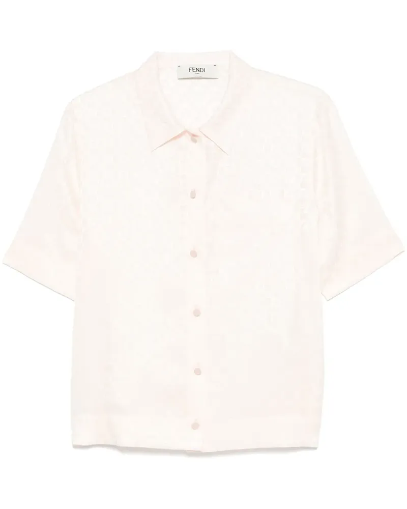 Fendi Hemd aus FF-Jacquard - Rosa Rosa
