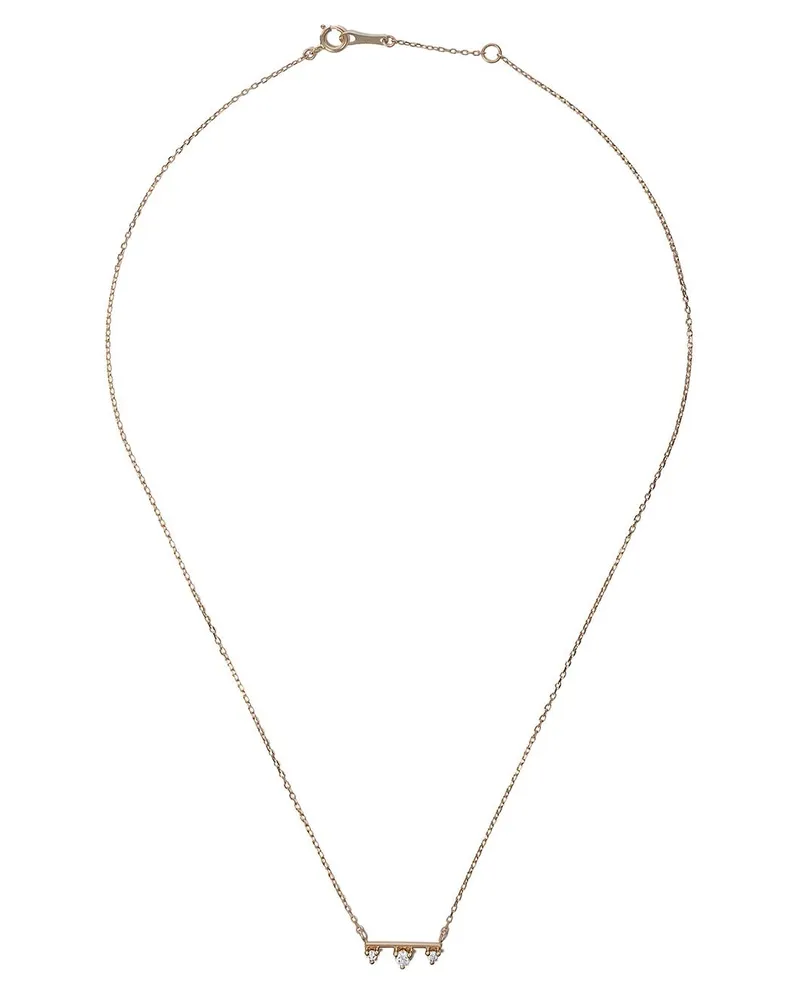 MIZUKI 14kt 'Sea of Beauty' Goldhalskette mit Diamanten Gold