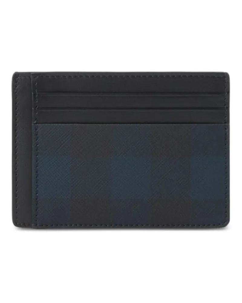 Burberry Kartenetui mit Karomuster - Blau Blau