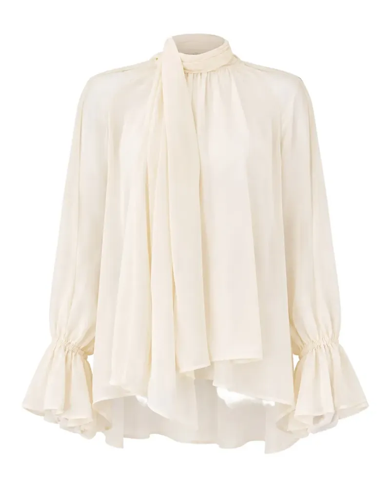 Semicouture Gerüschte Renie Bluse - Nude Nude