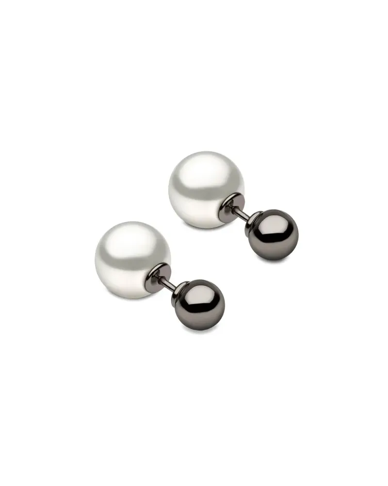 YOKO London 18kt Schwarzgoldohrringe mit Südseeperle Schwarz