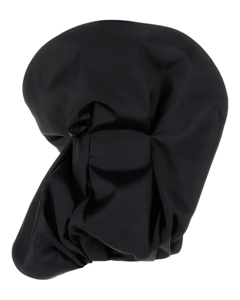 Magda Butrym Strukturiertes Satin-Minikleid - Schwarz Schwarz