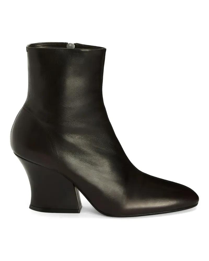 Jil Sander Stiefeletten mit Blockabsatz - Braun Braun