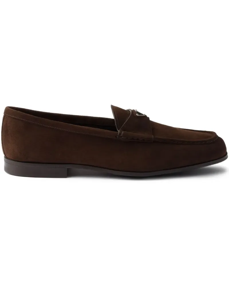 Prada Loafer aus Wildleder - Braun Braun