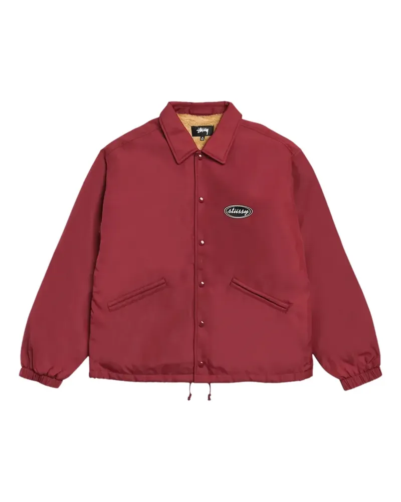 Stüssy logo-patch coaches jacket - Rot Rot