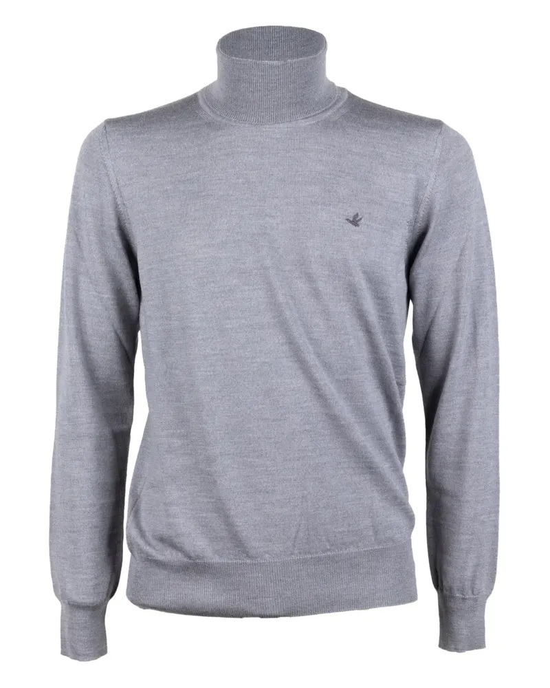 Brooksfield Rollkragenpullover mit Logo - Grau Grau