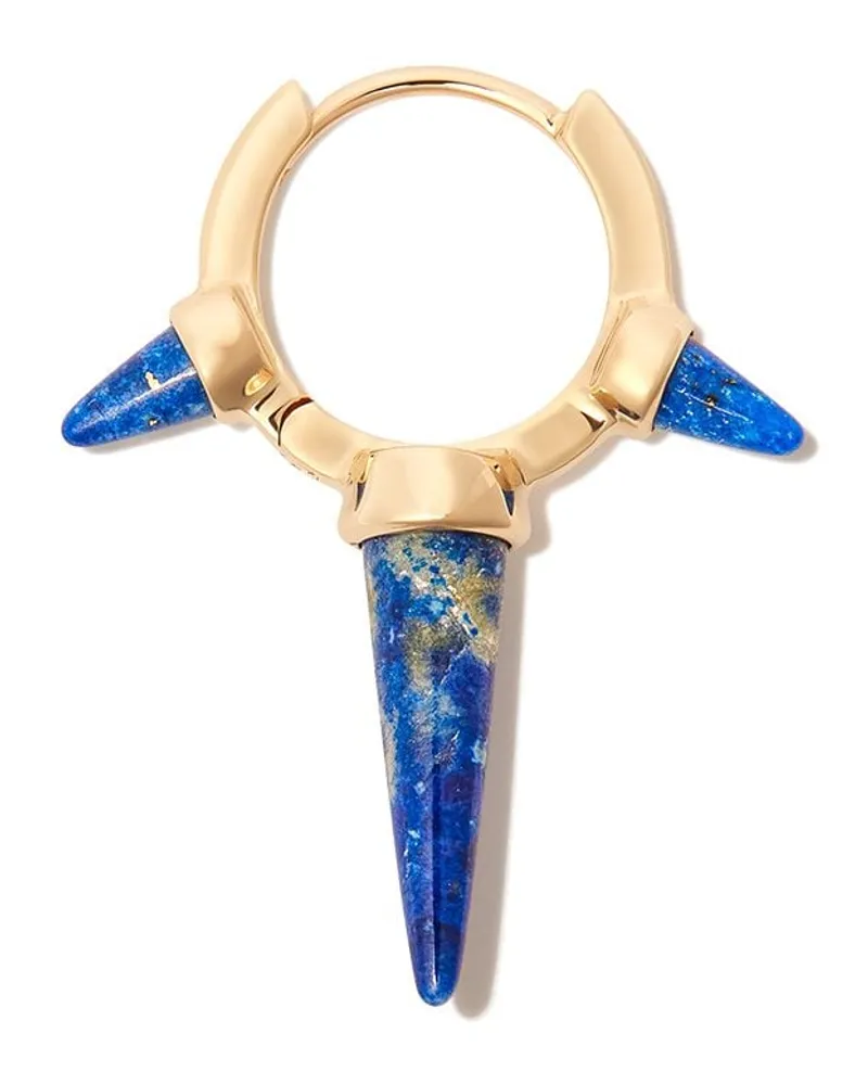 Maria Tash 14kt Gelbgoldcreole mit Lapislazuli Gold