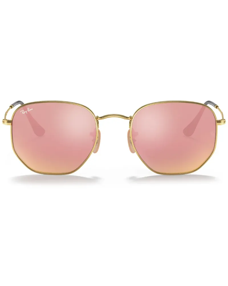 Ray Ban Hexagonal Flat' Sonnenbrille - Gold Gold