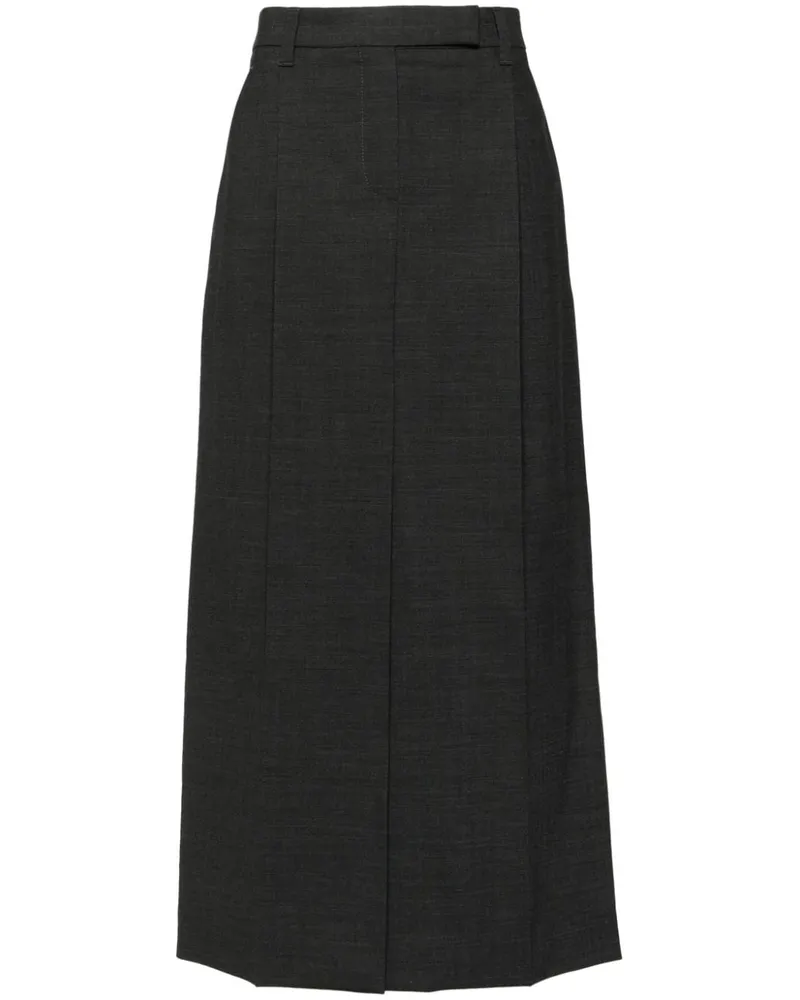 Brunello Cucinelli Rock mit Abnähern - Grau Grau