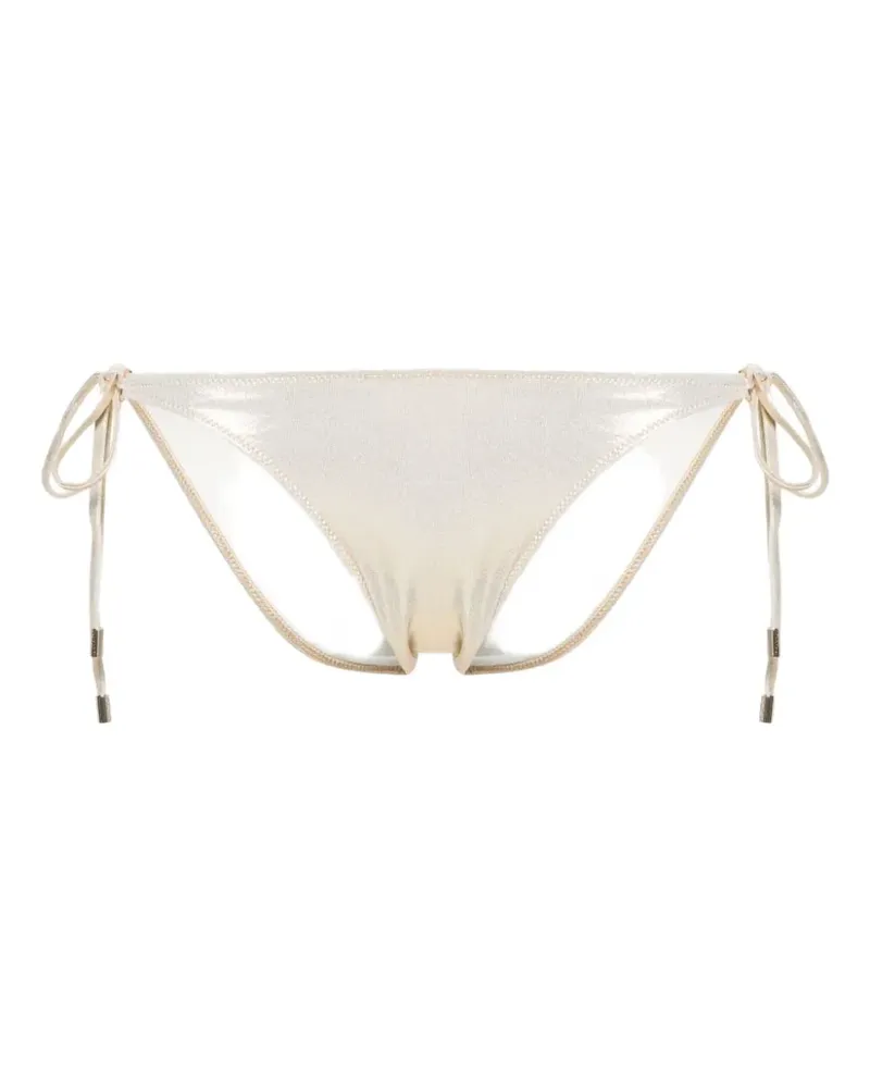 Melissa Odabash metallic-finish bikini bottoms - Nude Nude