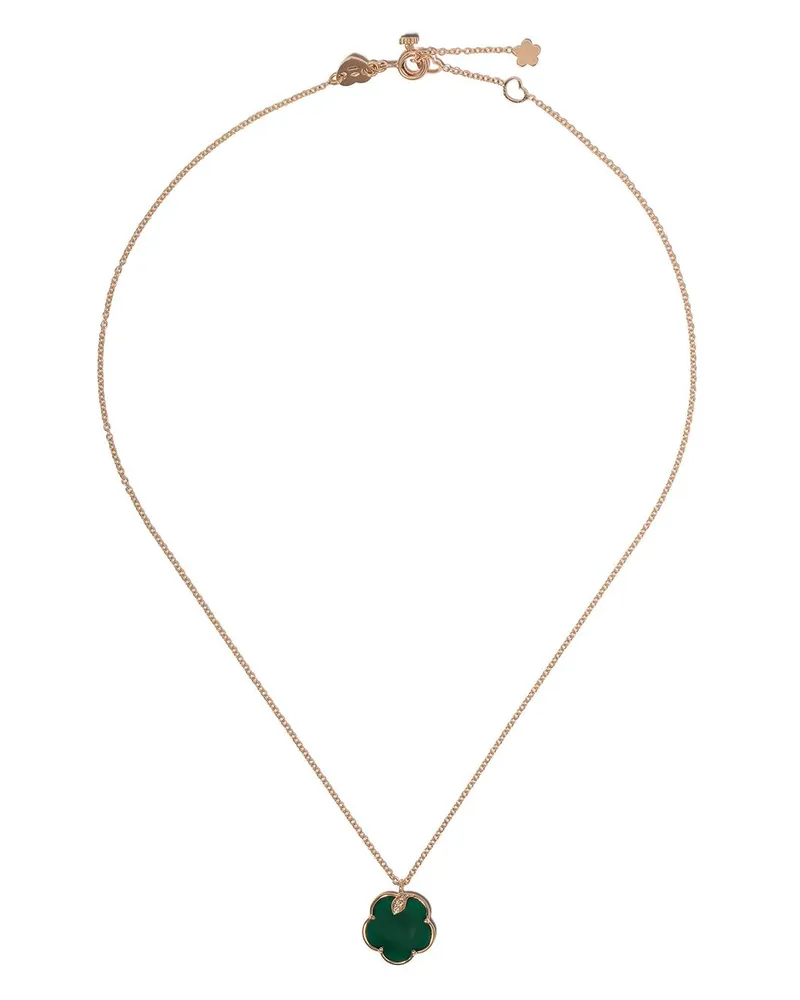 Pasquale Bruni 18kt Rotgoldhalskette mit Diamanten - Rosa Rosa