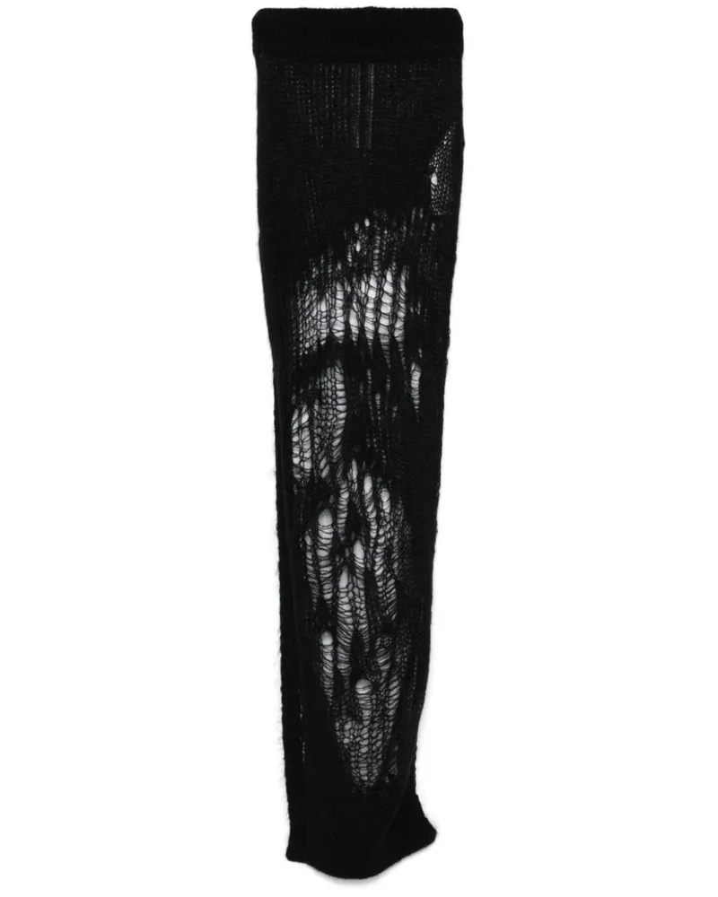 Rick Owens Spider Ziggy Maxirock - Schwarz Schwarz