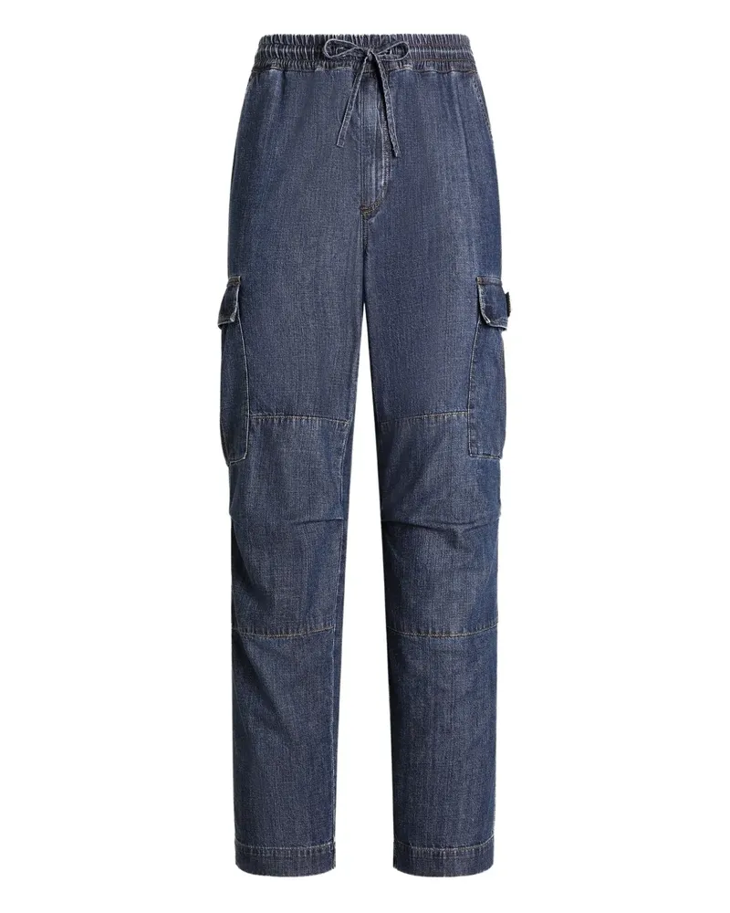 Dolce & Gabbana Cargo-Jeans mit Kordelzug - Blau Blau