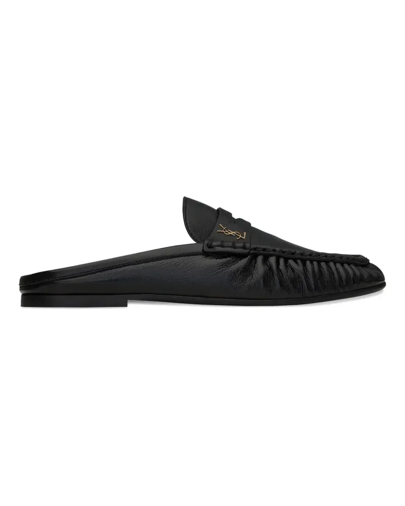 Saint Laurent Le Loafer Cassandre Mules - Schwarz Schwarz