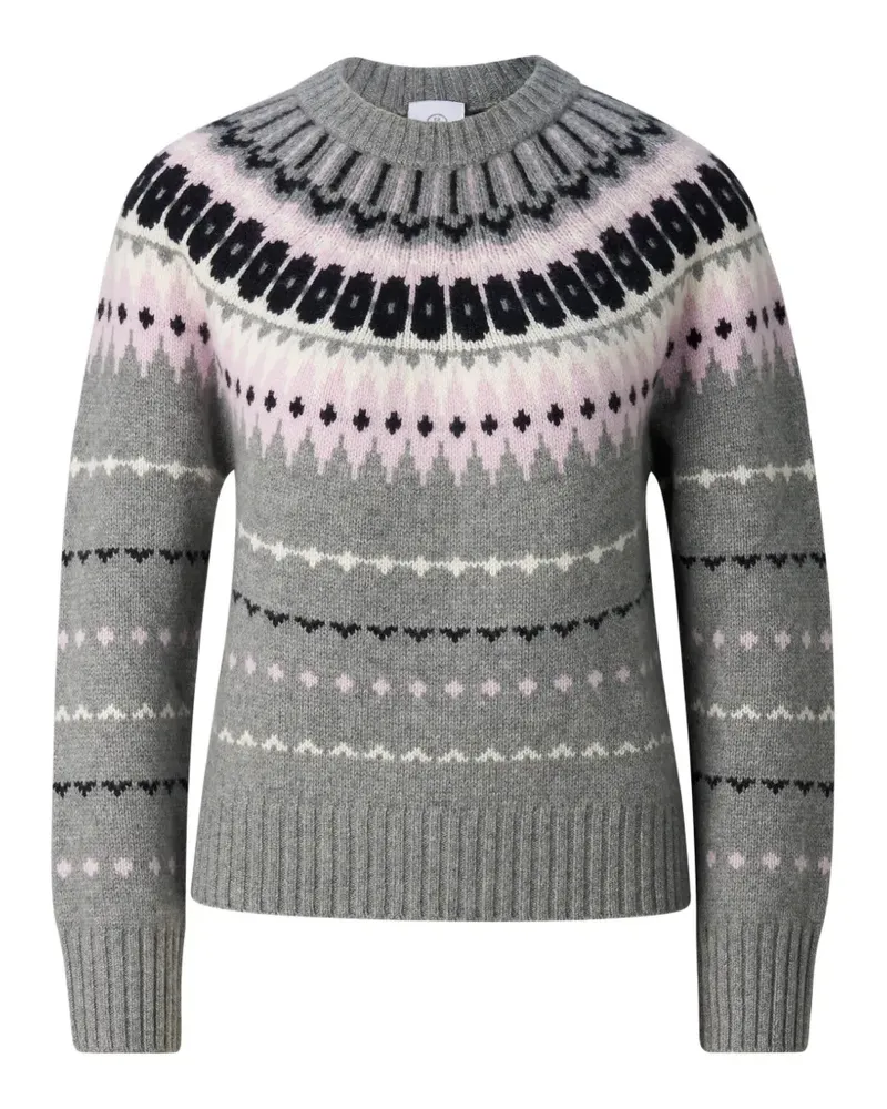 Bogner Ina Pullover mit norwegischem Design - Grau Grau