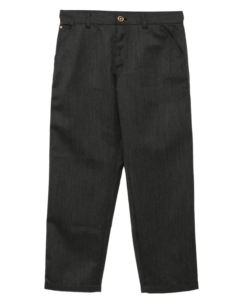 Versace Klassische Hose - Schwarz Schwarz