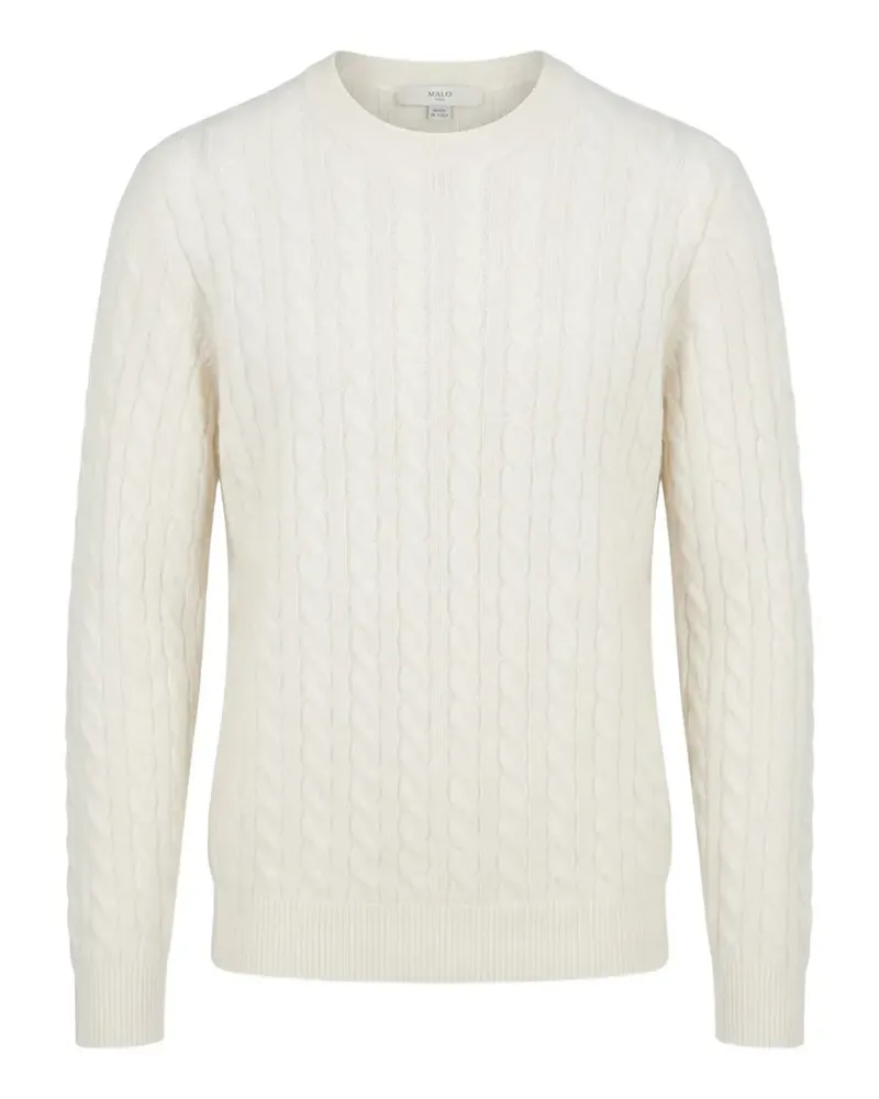 Malo cable-knit cashmere sweater - Nude Nude