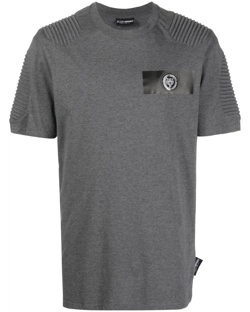 Philipp Plein T-Shirt mit Tigerkopf - Grau Grau