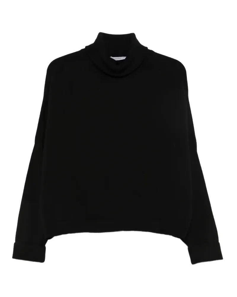 Dušan Gestrickter Rollkragenpullover - Schwarz Schwarz