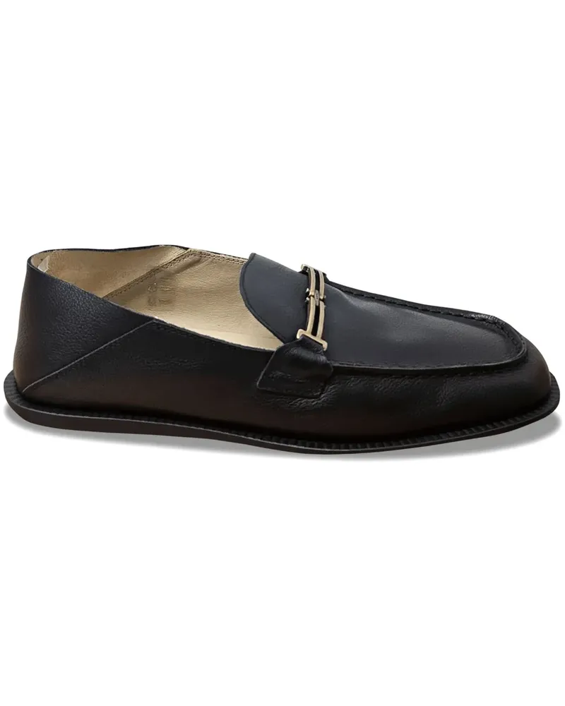 TOD'S Loafer mit Metallsteg - Schwarz Schwarz