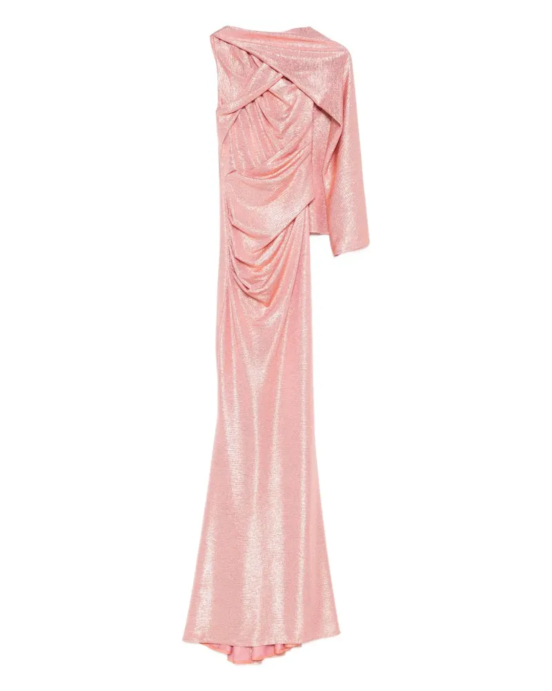 Talbot Runhof Drapiertes One-Shoulder-Kleid - Rosa Rosa