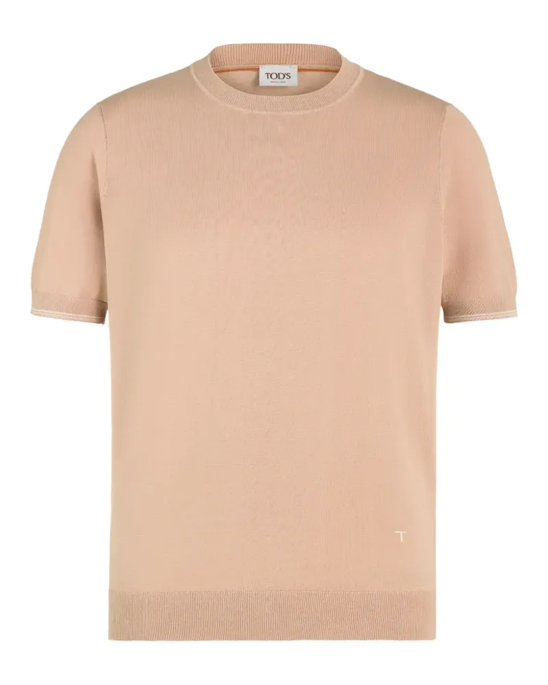 TOD'S T-Shirt aus Baumwollstrick - Nude Nude