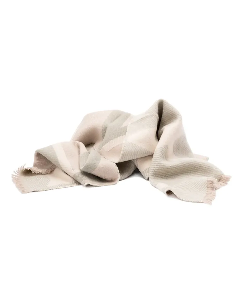 Loewe fringed scarf - Nude Nude