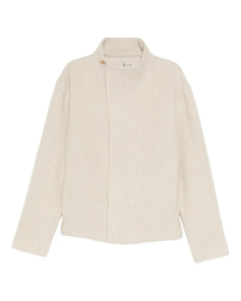 young n sang zip-up boucle jacket - Nude Nude