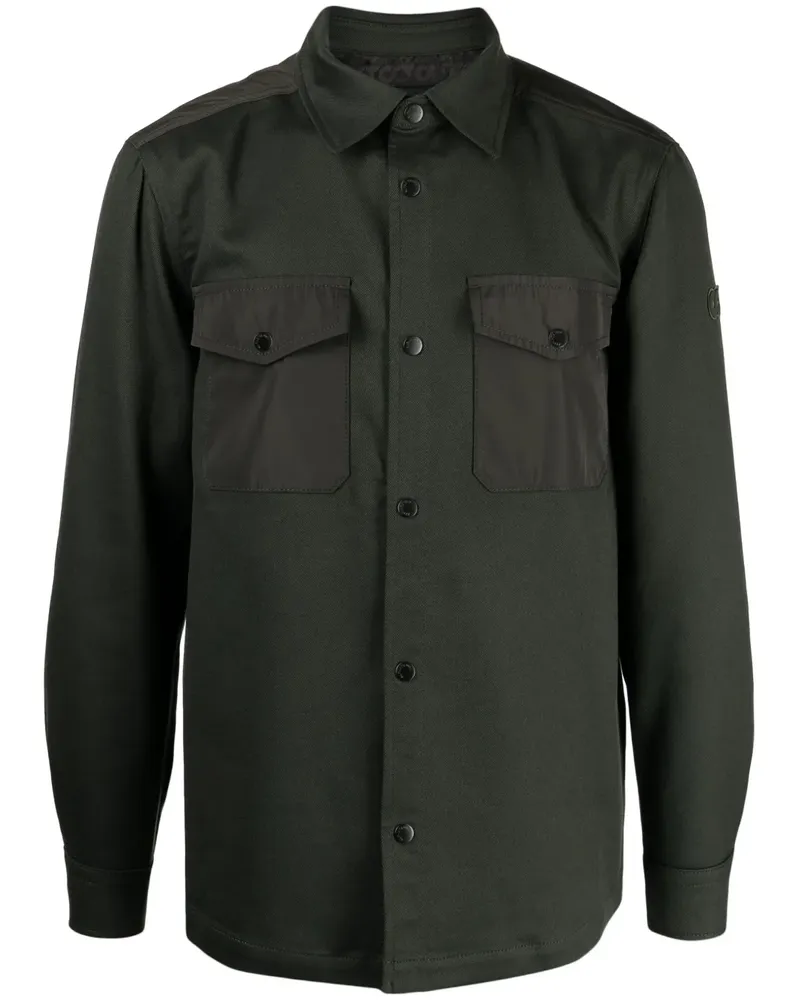 AlphaTauri Hemdjacke mit Druckknöpfen - Grün Grün