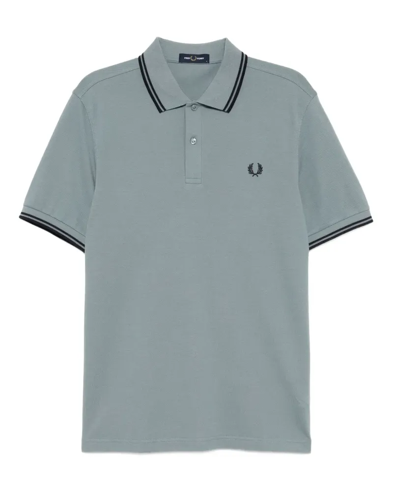 Fred Perry Poloshirt mit Logo-Stickerei - Blau Blau
