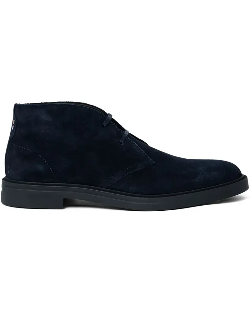 HUGO BOSS lace-up suede boots - Blau Blau