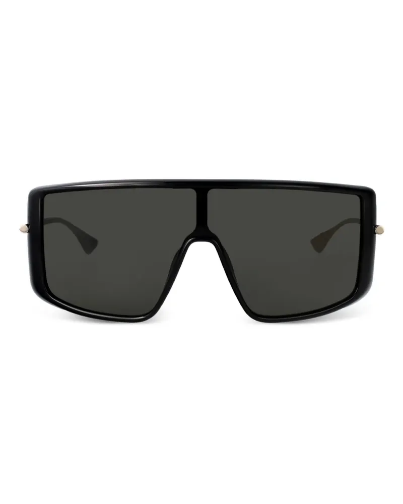 Alexander McQueen Sonnenbrille mit eckigem Gestell - Blau Blau