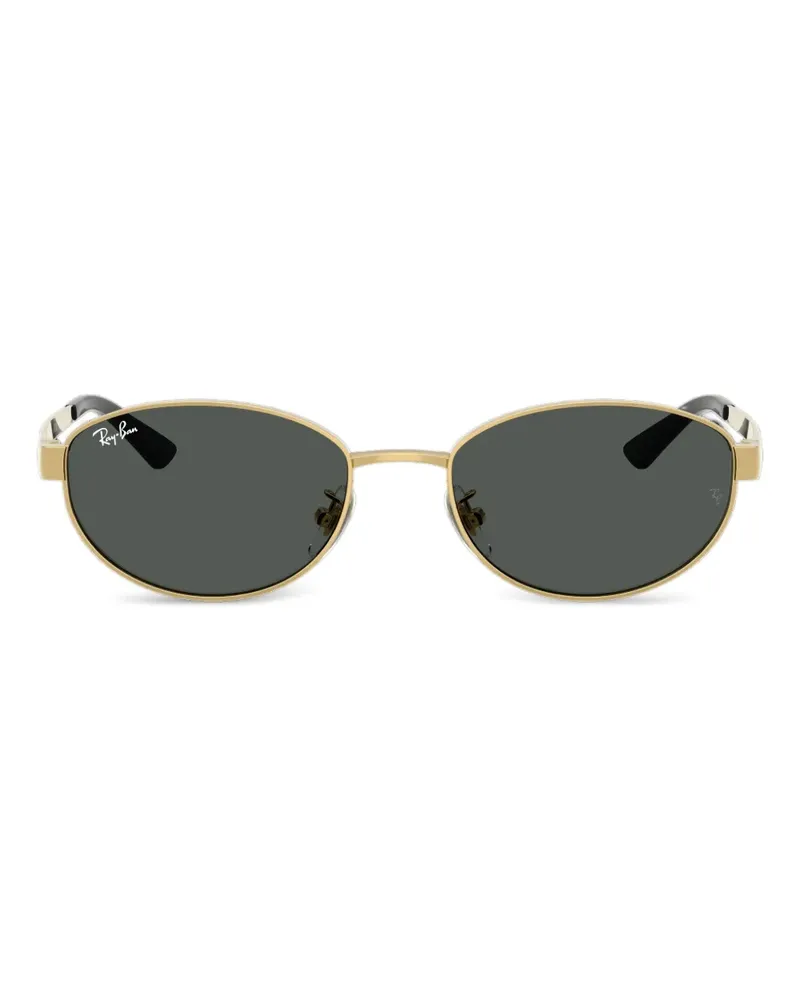 Ray Ban Sonnenbrille mit ovalem Gestell - Gold Gold