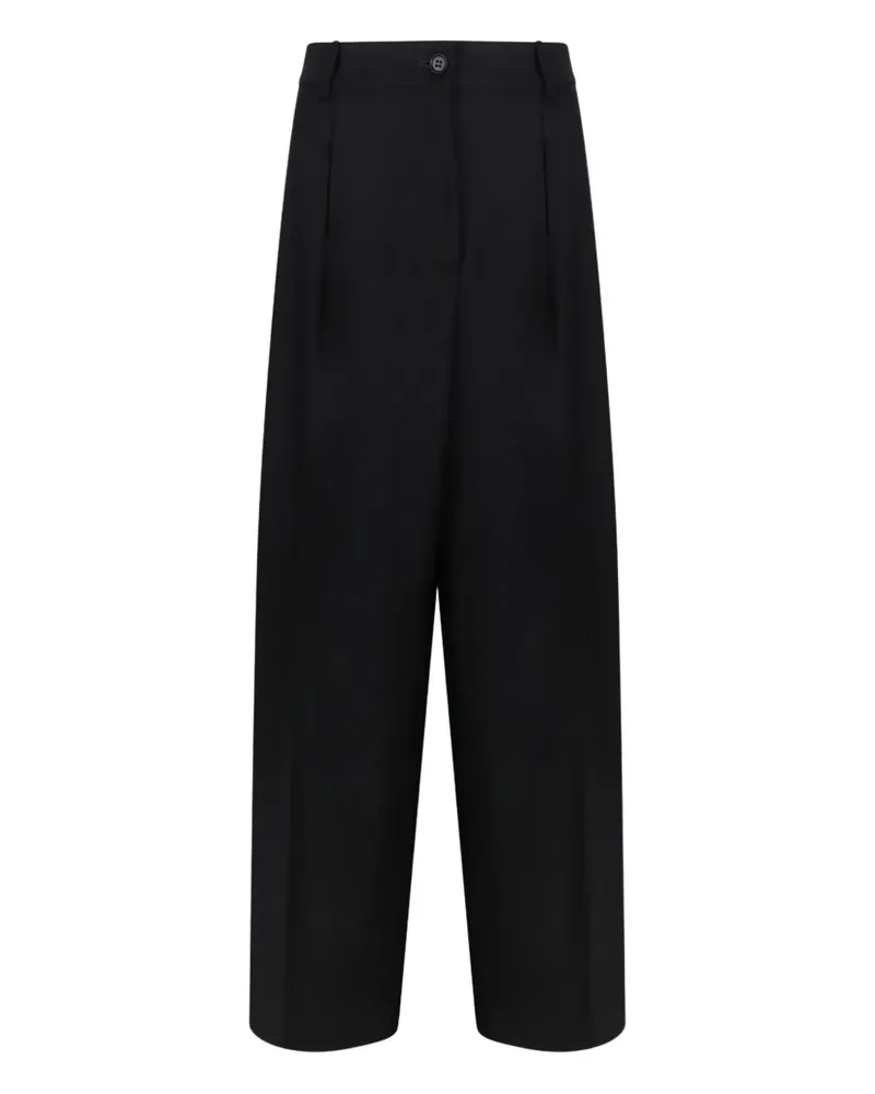 P.A.R.O.S.H. P.A.R.O H. Hose mit Falten - Schwarz Schwarz