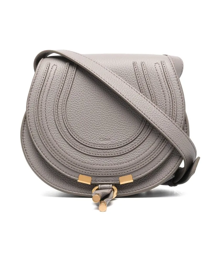 Chloé Kleine Marcie Satteltasche - Grau Grau
