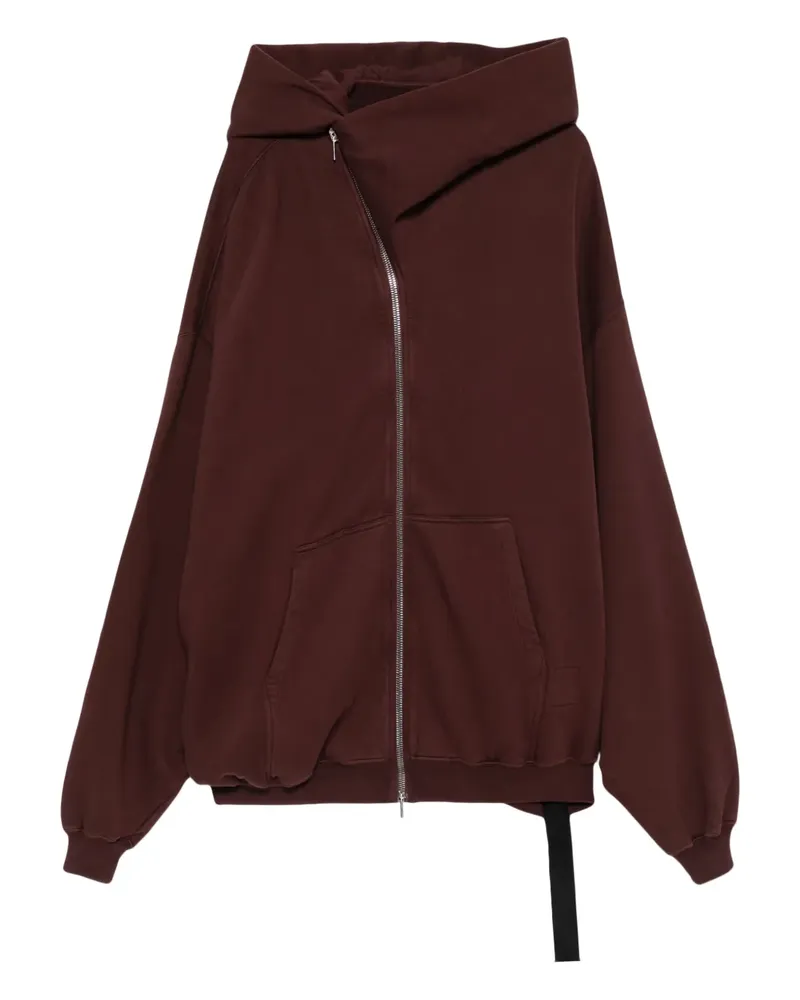 DRKSHDW by Rick Owens hooded zip-up jacket - Rot Rot