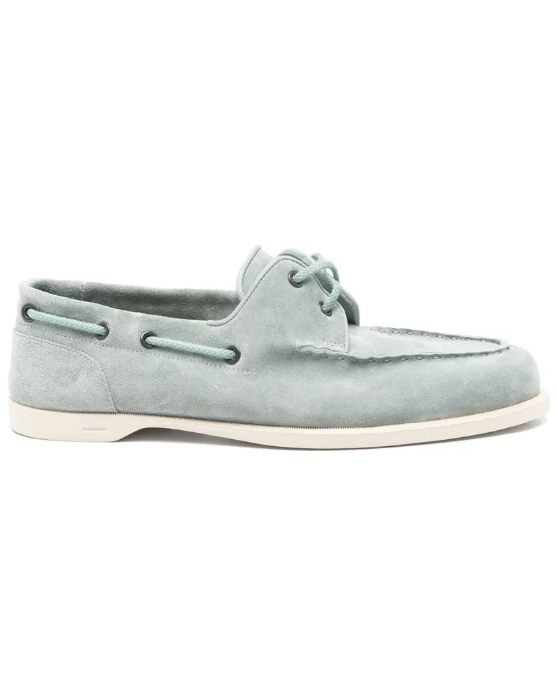 John Lobb Loafer aus Wildleder - Blau Blau