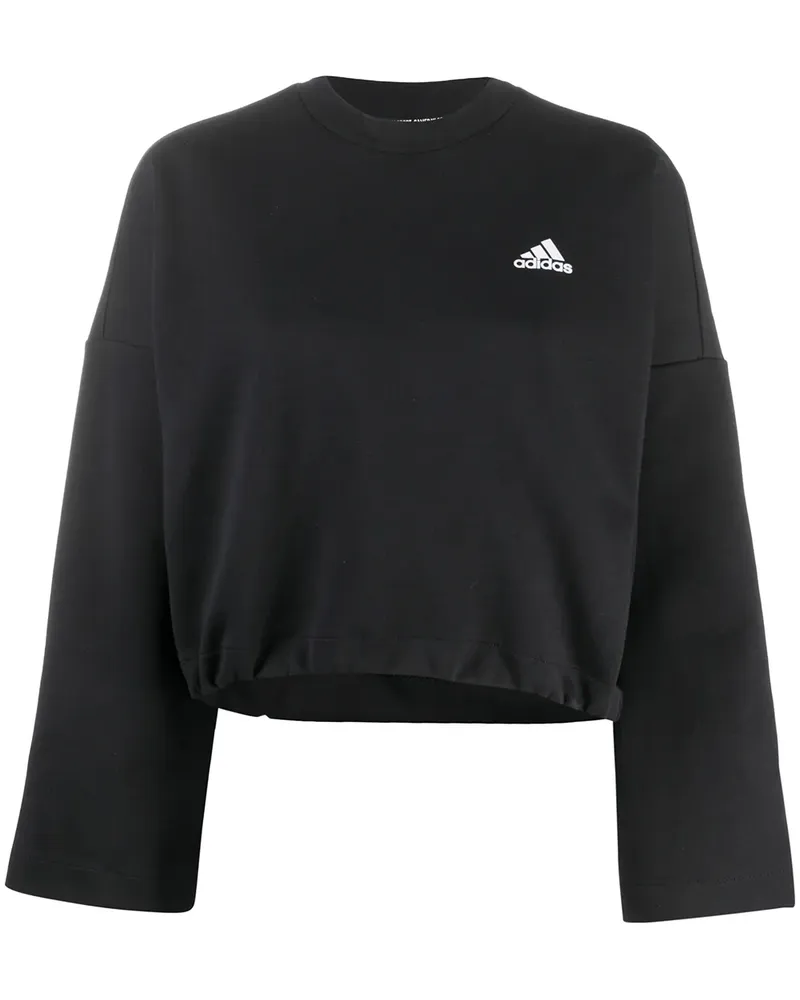 adidas Sweatshirt mit Streifen - Schwarz Schwarz