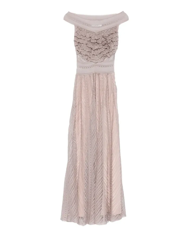 Antonino Valenti ruffled-panel maxi dress - Rosa Rosa