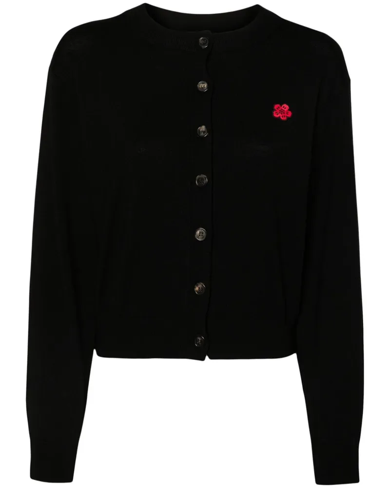 Kenzo Boke Flower Wollcardigan - Schwarz Schwarz