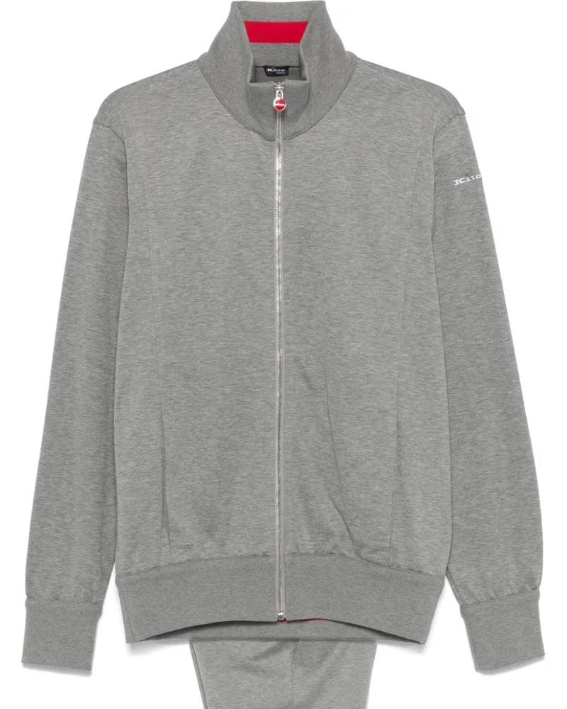 Kiton Jogginganzug mit Logo-Stickerei - Grau Grau