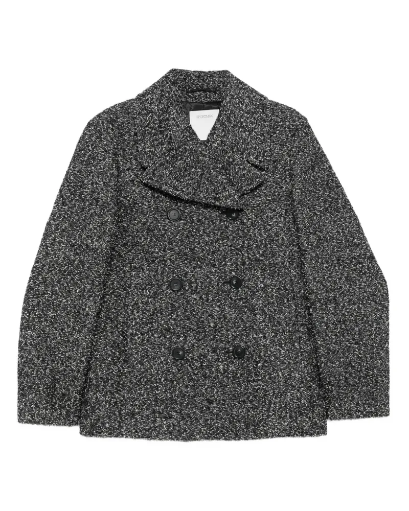 SPORTMAX Doppelreihiger Mantel - Schwarz Schwarz