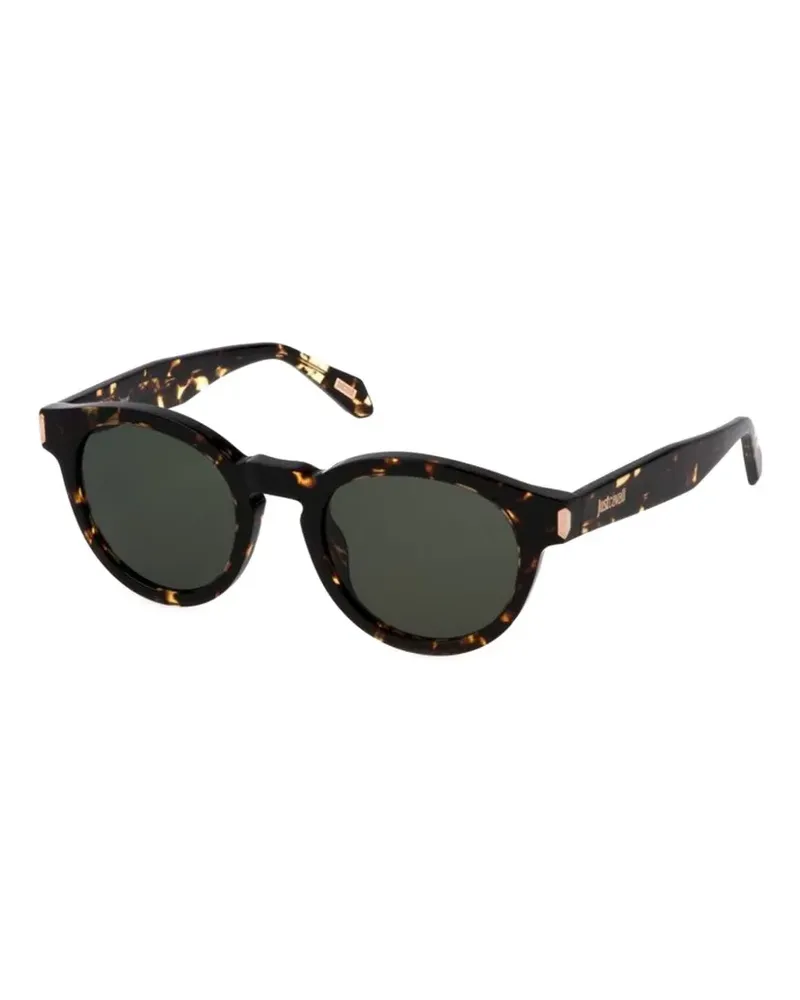 Just Cavalli tortoise round-frame sunglasses - Schwarz Schwarz