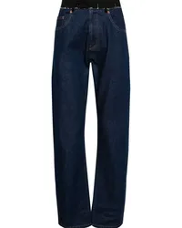 Maison Margiela Halbhohe Straight-Leg-Jeans Blau