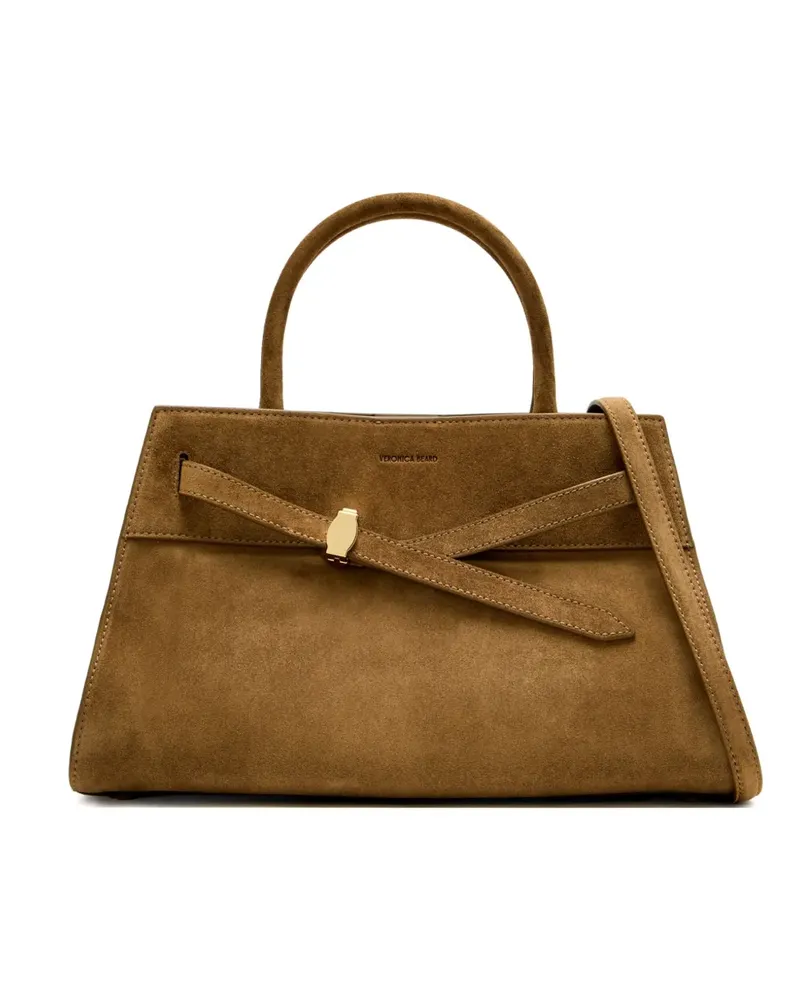 Veronica Beard Dash Satchel-Tasche aus Wildleder - Braun Braun