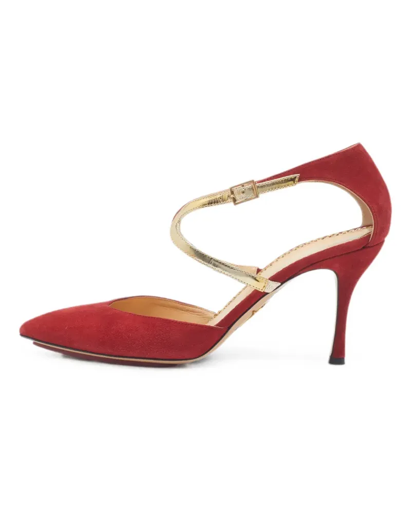 Charlotte Olympia Pumps aus Wildleder - Rot Rot