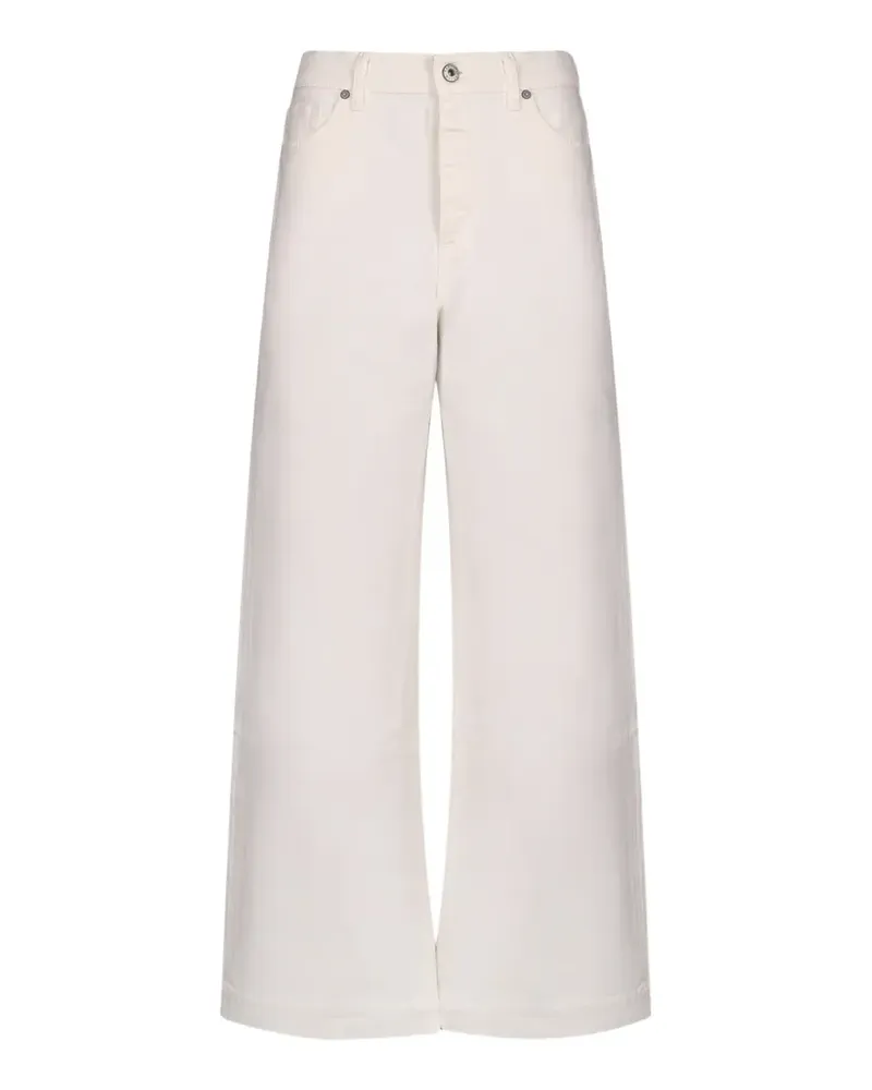 P.A.R.O.S.H. P.A.R.O H. Jeans mit weitem Bein - Weiß Weiß