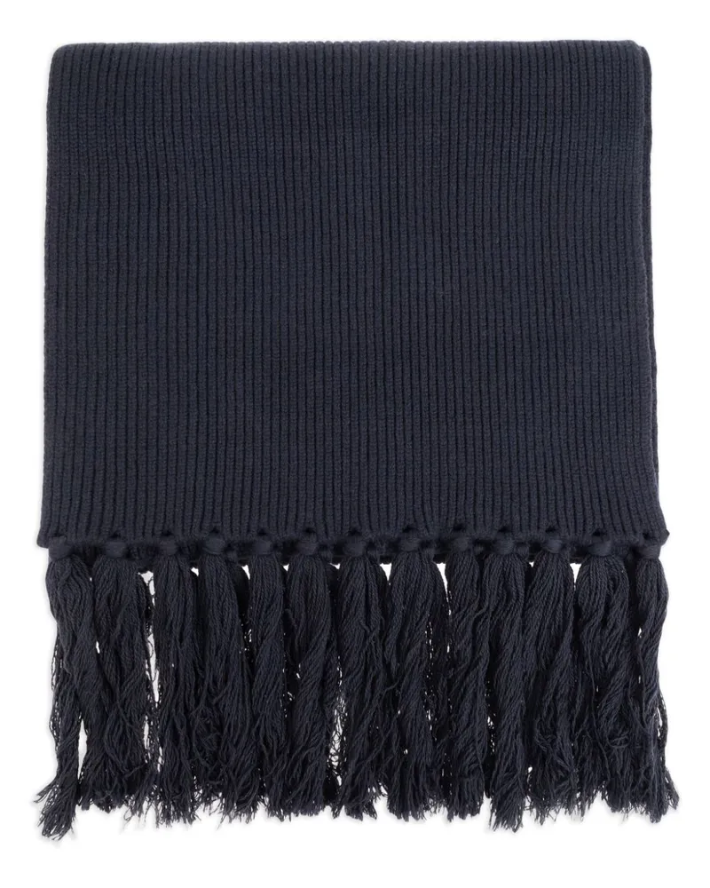 Officine Generale Schal mit Fransen - Blau Blau