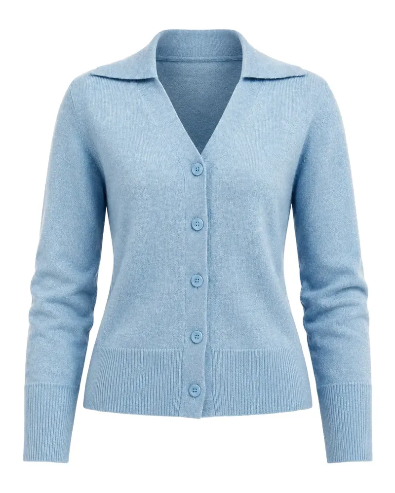 Autumn Cashmere Jonny Collar long-sleeve cardigan - Blau Blau