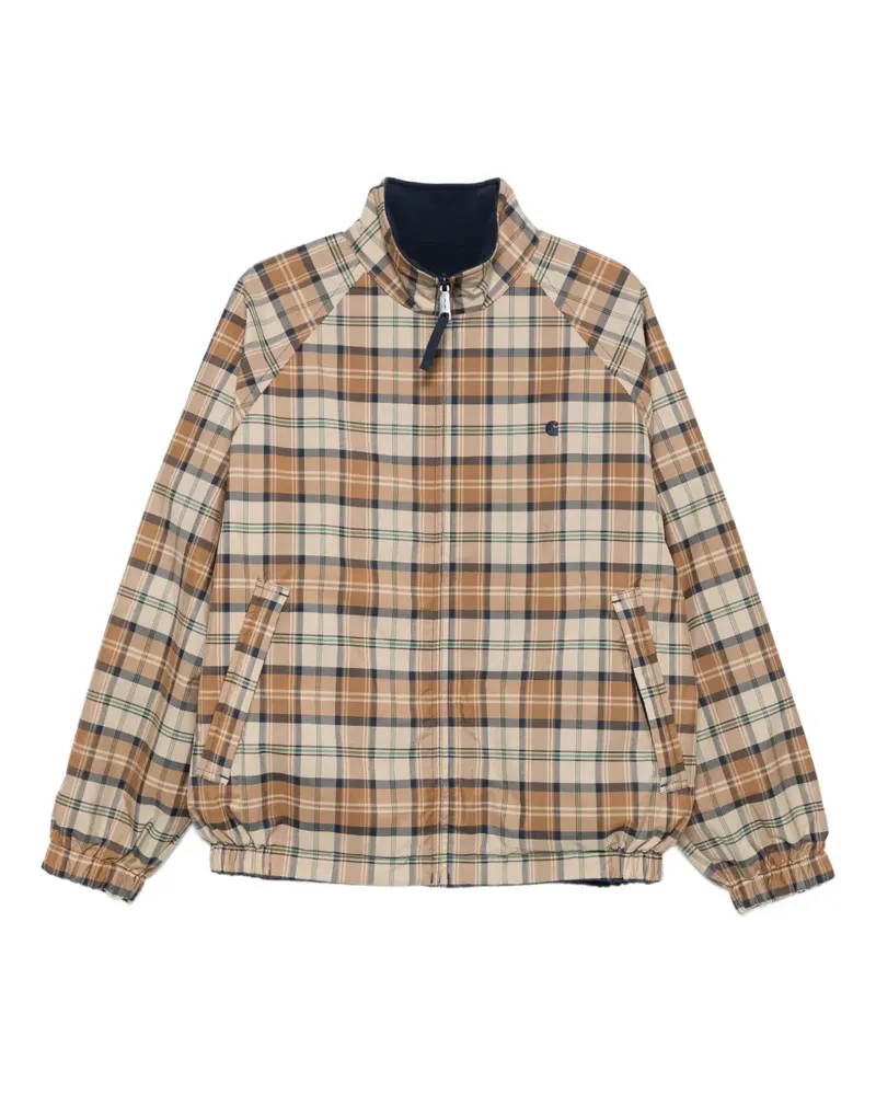 Carhartt WIP Karierte Jacke mit Reißverschluss - Nude Nude